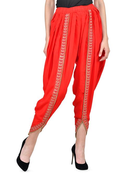 mirror work dhoti salwar - 16765246 - Standard Image - 1