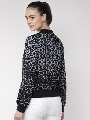 long sleeved animal print jacket - 16765258 - Standard Image - 3