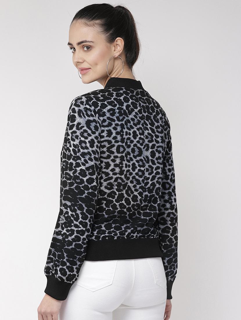 long sleeved animal print jacket - 16765258 - Zoom Image - 3