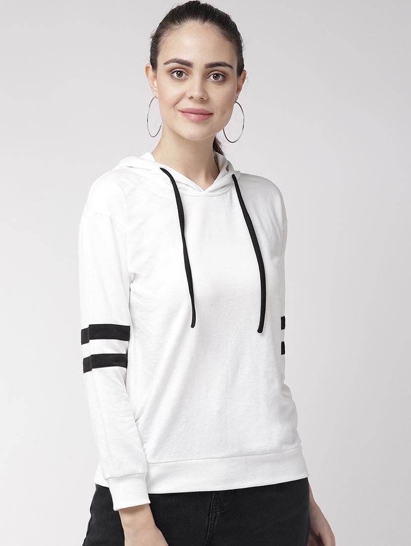long sleeved varsity hooded sweatshirt - 16765280 - Zoom Image - 1