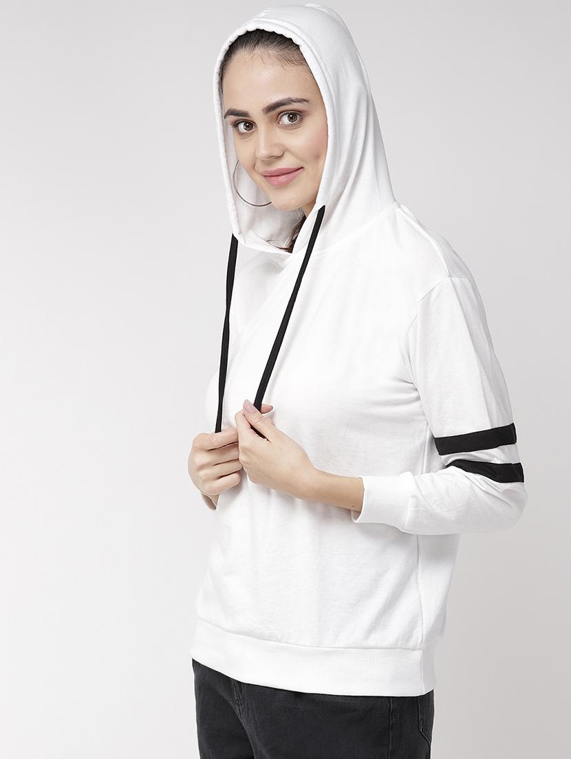 long sleeved varsity hooded sweatshirt - 16765280 - Zoom Image - 2