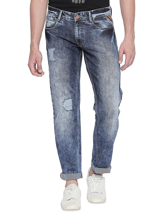 blue heavy washed denim jeans - 16765299 - Zoom Image - 1