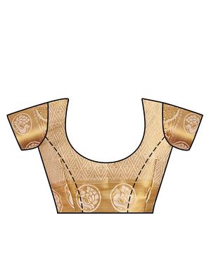 self design kanjivaram saree with blouse - 16765346 - Standard Image - 3