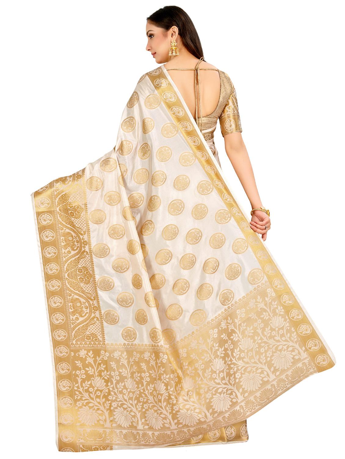 self design kanjivaram saree with blouse - 16765346 - Zoom Image - 2