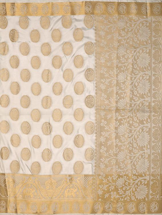 self design kanjivaram saree with blouse - 16765346 - Zoom Image - 4