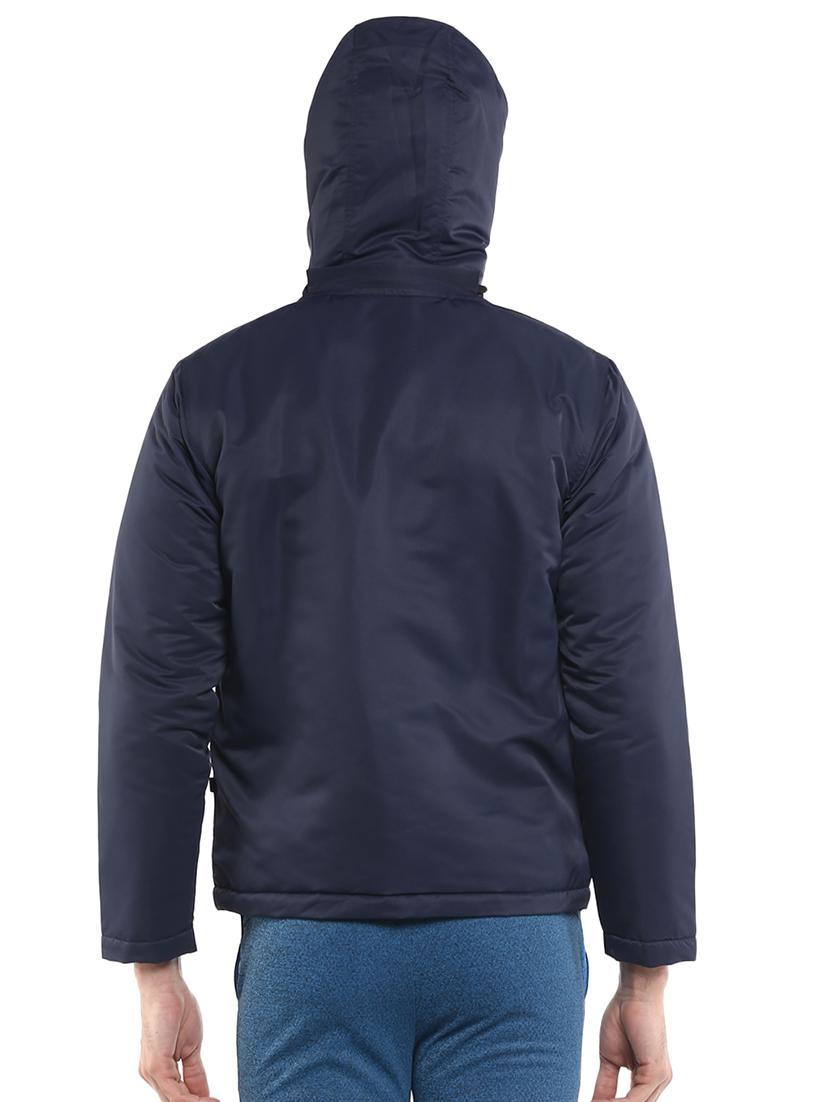 blue solid casual jacket - 16765799 - Zoom Image - 3