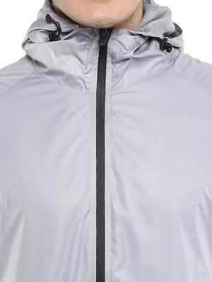 grey color block casual jacket - 16765801 - Standard Image - 5
