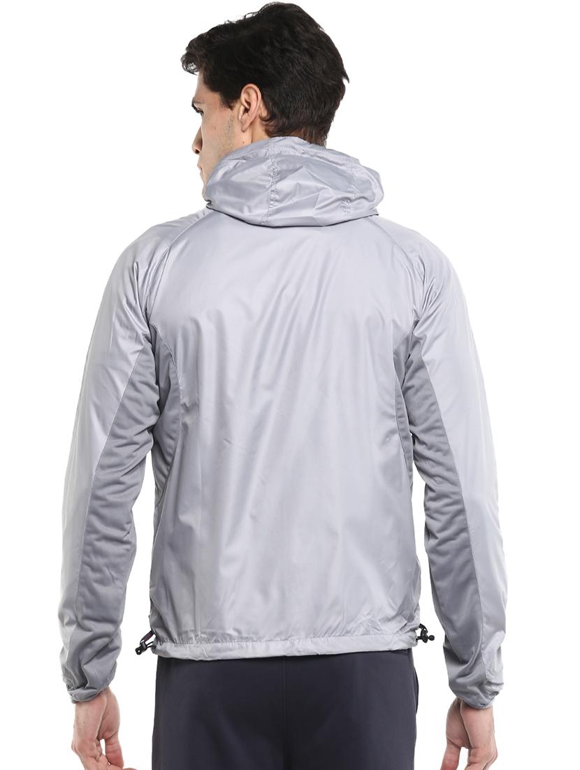 grey color block casual jacket - 16765801 - Zoom Image - 3