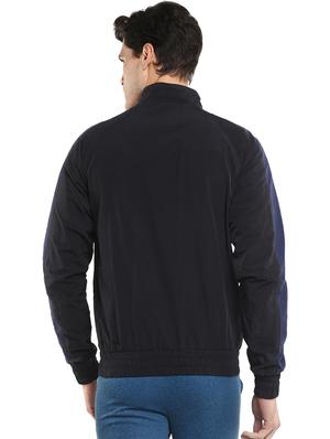 black solid casual jacket - 16765802 - Standard Image - 3