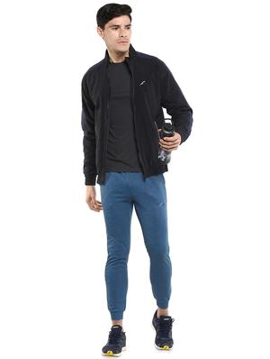 black solid casual jacket - 16765802 - Standard Image - 4