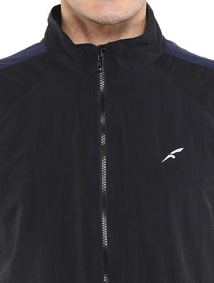 black solid casual jacket - 16765802 - Standard Image - 5