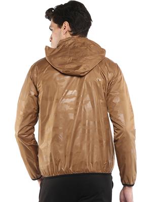 brown camouflage print casual jacket - 16765803 - Standard Image - 3
