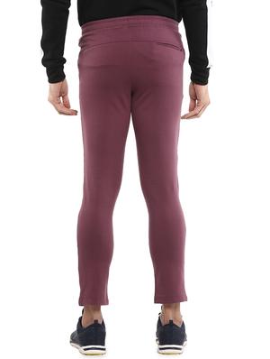 red solid ankle length track pant - 16765821 - Standard Image - 3