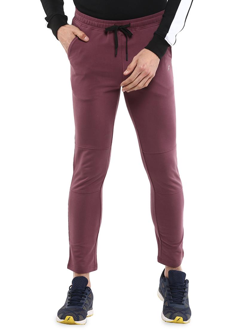 red solid ankle length track pant - 16765821 - Zoom Image - 1