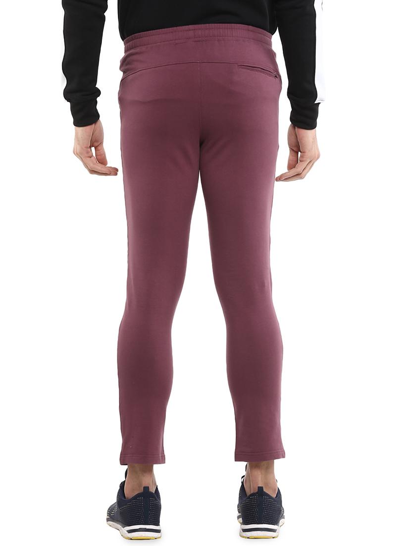 red solid ankle length track pant - 16765821 - Zoom Image - 3