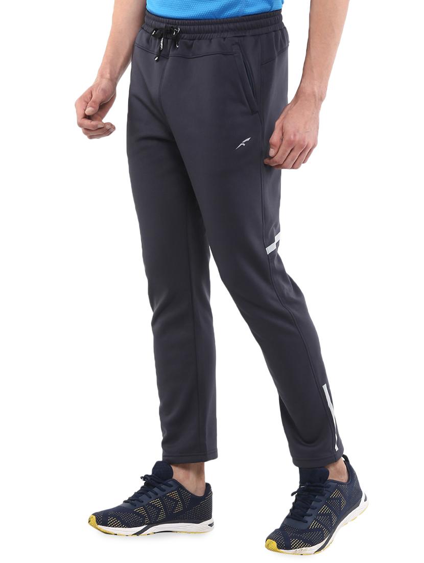 blue solid ankle length track pant - 16765822 - Zoom Image - 2
