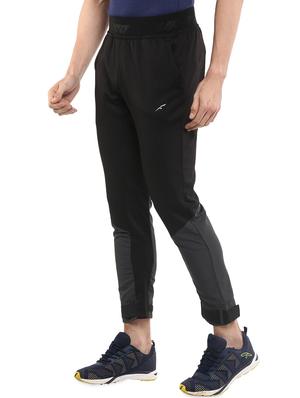 black color block ankle length track pant - 16765823 - Standard Image - 2