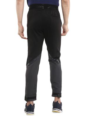 black color block ankle length track pant - 16765823 - Standard Image - 3