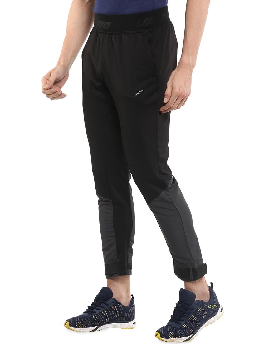 black color block ankle length track pant - 16765823 - Zoom Image - 2