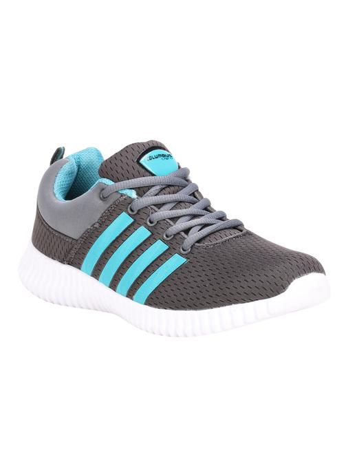 grey mesh lace up sport shoes - 16765847 - Standard Image - 1