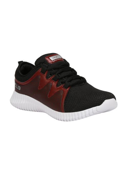 black mesh lace up sport shoes - 16765852 - Standard Image - 1