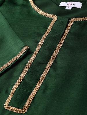 solid straight kurta pant set - 16765947 - Standard Image - 4