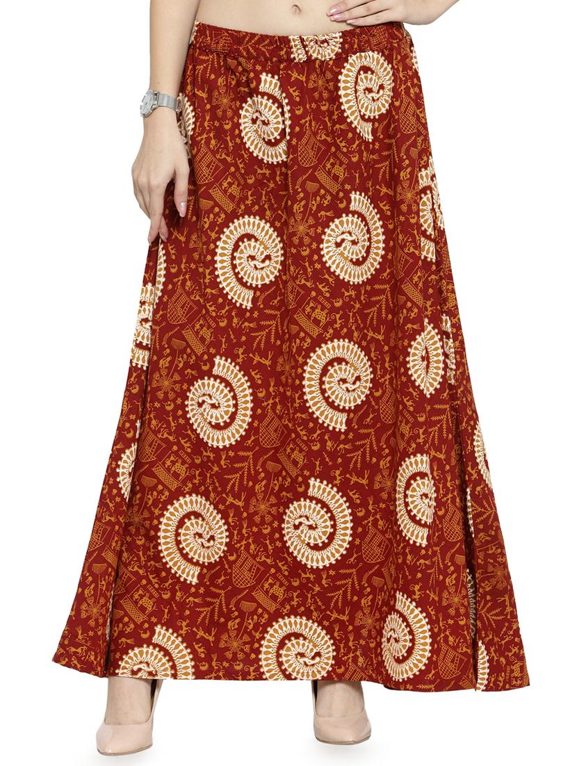 printed flared skirt - 16765996 - Zoom Image - 1