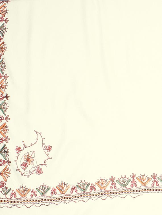 solid wool jamavar shawl - 16766234 - Zoom Image - 2