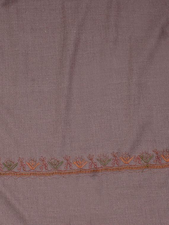 solid wool jamavar shawl - 16766235 - Zoom Image - 2