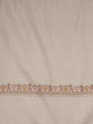 solid wool jamavar shawl - 16766236 - Standard Image - 2