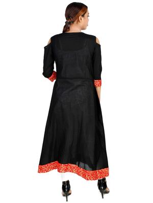 solid a-line kurta - 16766372 - Standard Image - 3