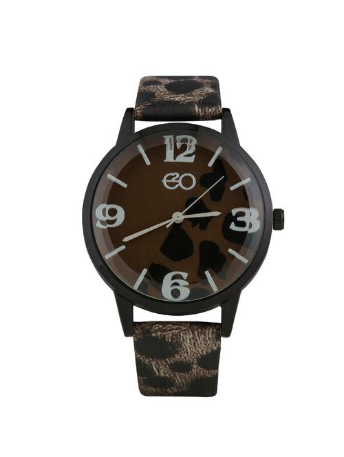 e2o fancy leopard print analouge women's watch - 16766450 - Standard Image - 1