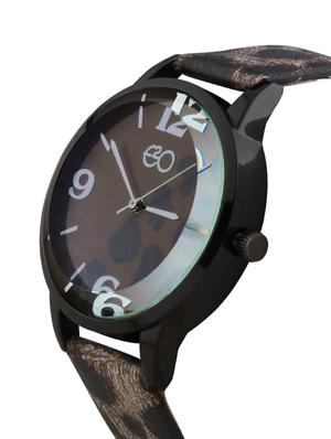 e2o fancy leopard print analouge women's watch - 16766450 - Standard Image - 2