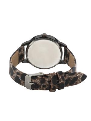 e2o fancy leopard print analouge women's watch - 16766450 - Standard Image - 3
