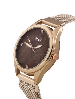 e2o khakhi detail design analouge women's watch - 16766462 - Standard Image - 2