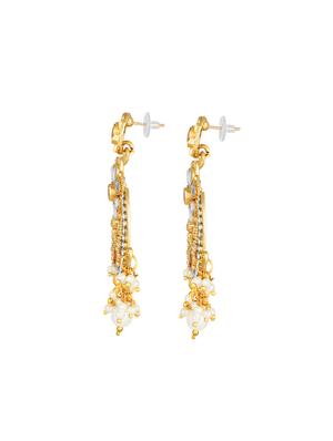 gold brass chandballi earring - 16767269 - Standard Image - 2
