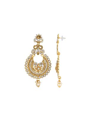 gold brass chandellier earring - 16767274 - Standard Image - 3