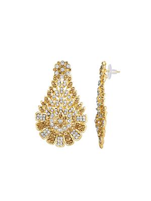 gold brass drop earring - 16767278 - Standard Image - 2