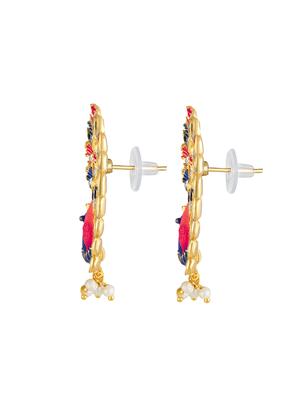 multi colored brass drop earring - 16767283 - Standard Image - 2