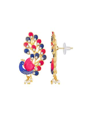 multi colored brass drop earring - 16767283 - Standard Image - 3