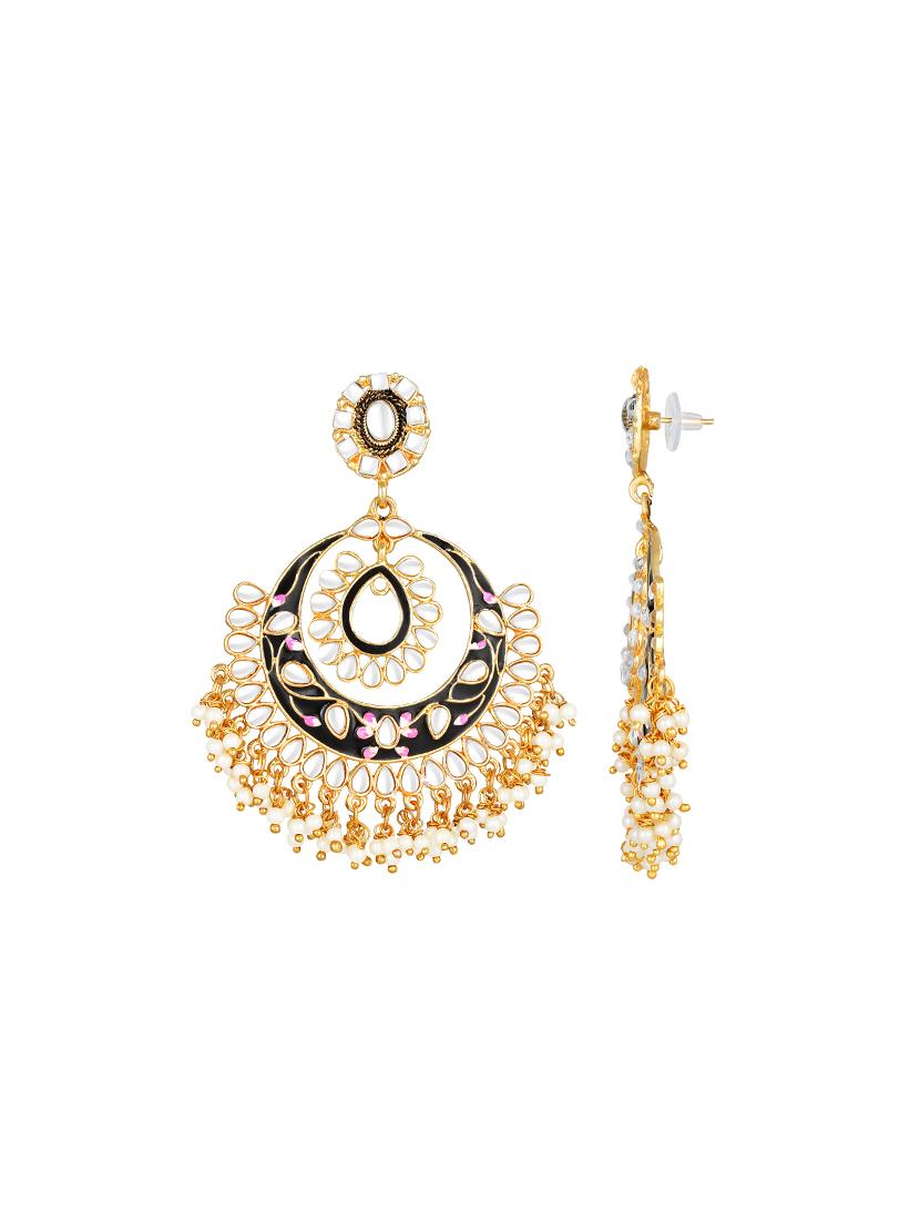 black brass chandellier earring - 16767287 - Zoom Image - 2