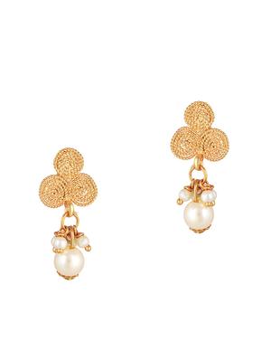 gold brass short necklace - 16767296 - Standard Image - 2