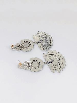 blue metal jhumka earring - 16767512 - Standard Image - 2
