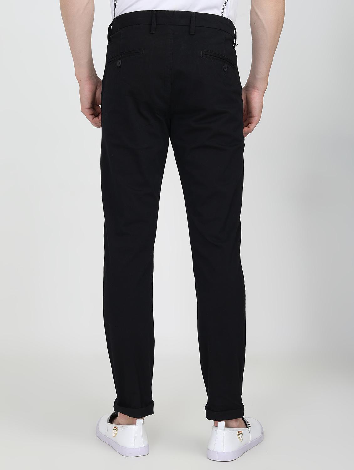 black solid chinos - 16767673 - Zoom Image - 3