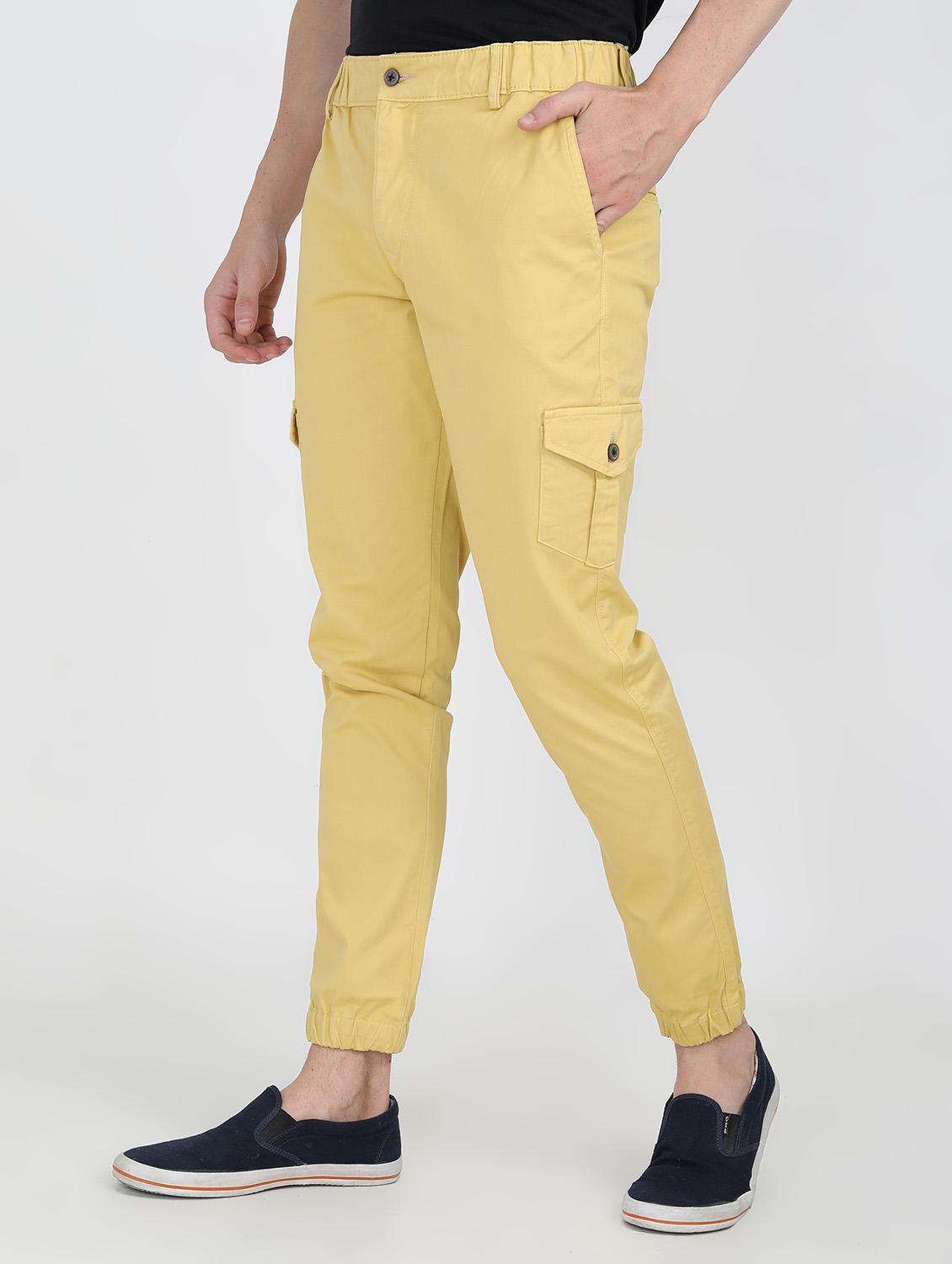 beige solid joggers - 16767679 - Zoom Image - 2