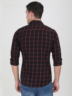 black checkered casual shirt - 16767716 - Standard Image - 3