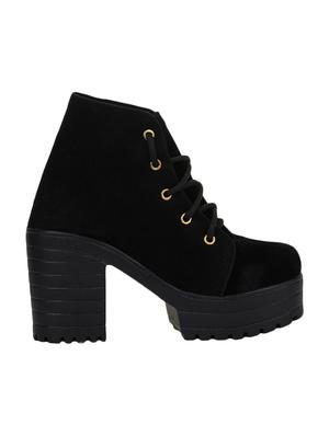 black ankle lace up boots - 16768001 - Standard Image - 2