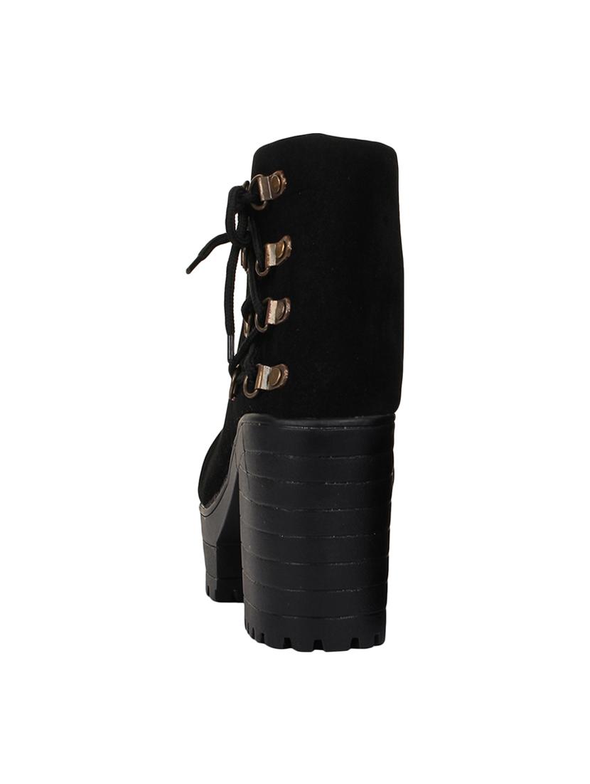 black ankle lace up boots - 16768001 - Zoom Image - 3