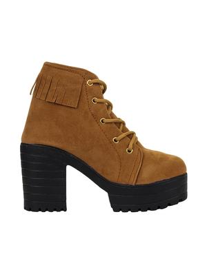 brown ankle lace up boots - 16768005 - Standard Image - 2
