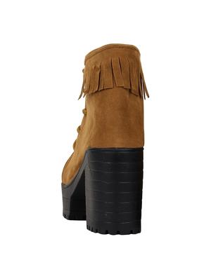 brown ankle lace up boots - 16768005 - Standard Image - 3